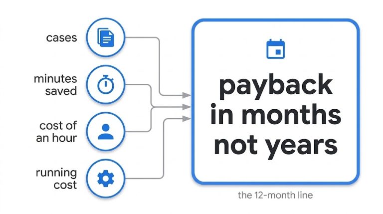 How to calculate AI ROI: a 10-minute payback test for one process